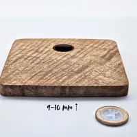 3er-Set Vogelbilder – Auf Mangoholz · 3 Motive nach Wahl, je 10 × 10 cm