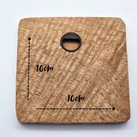 Sparrow Wall Art – On mango wood · 10 × 10 cm